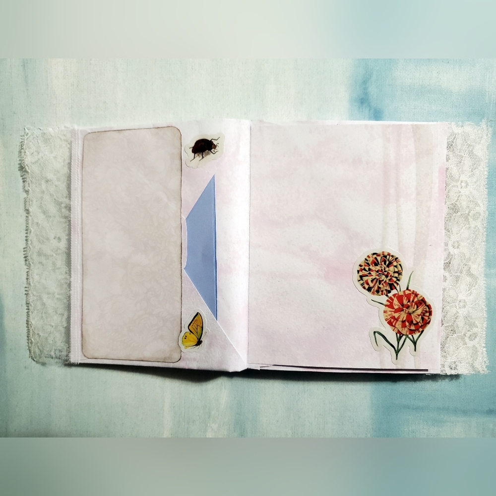 😀 HAND CRAFTED Envelope junk journal with note paper and ephemera - Picture 6 of 17